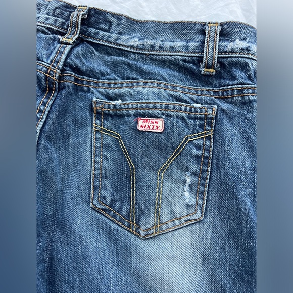 Miss Sixty Low Rise Distressed Jeans - Picture 3 of 8